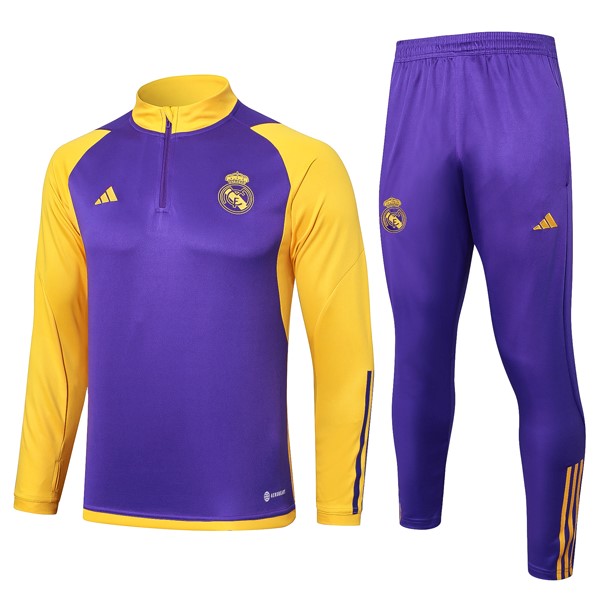 Sudadera De Training Real Madrid 2024/25 Purpura Amarillo